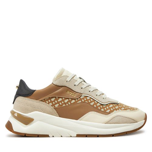 Sneakers Boss Skylar Runn flsdBB 50523616 Beige - Chaussures.fr - Modalova