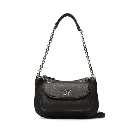 Sac à main Calvin Klein Re-Lock Dbl Shoulder Bag K60K610183 Noir - Chaussures.fr - Modalova