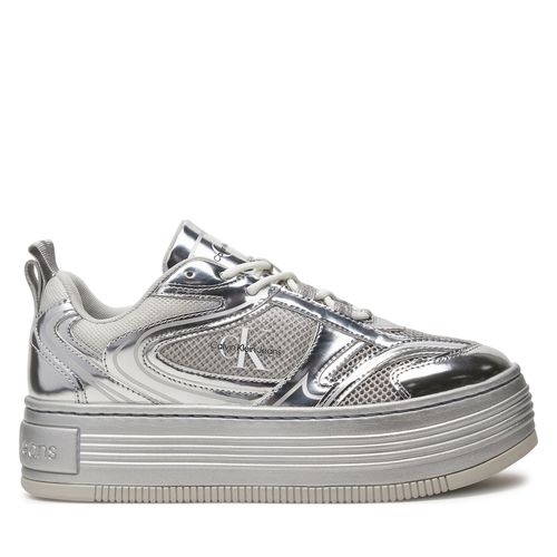 Sneakers Calvin Klein Jeans Bold Platf Low Mix Ml Mr YW0YW01510 Silver 0IY - Chaussures.fr - Modalova
