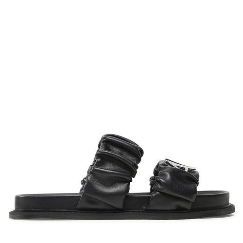 Mules / sandales de bain Armani Exchange XDP040 XV705 N763 Black/Silver - Chaussures.fr - Modalova