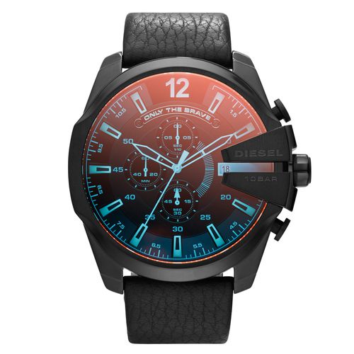 Montre Diesel Mega Chief DZ4323 Noir - Chaussures.fr - Modalova