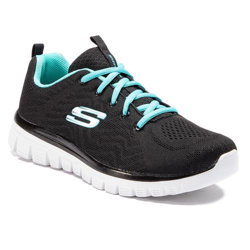 Sneakers Skechers Get Connected 12615/BKTQ Black/Turquoise - Chaussures.fr - Modalova