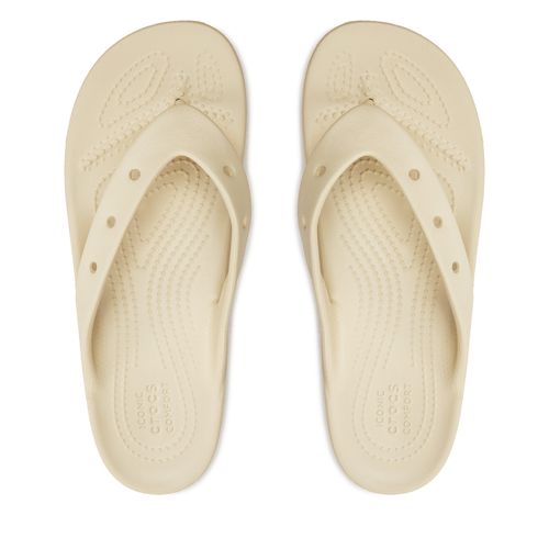 Tongs Crocs Classic Platform Flip W 207714 Beige - Chaussures.fr - Modalova