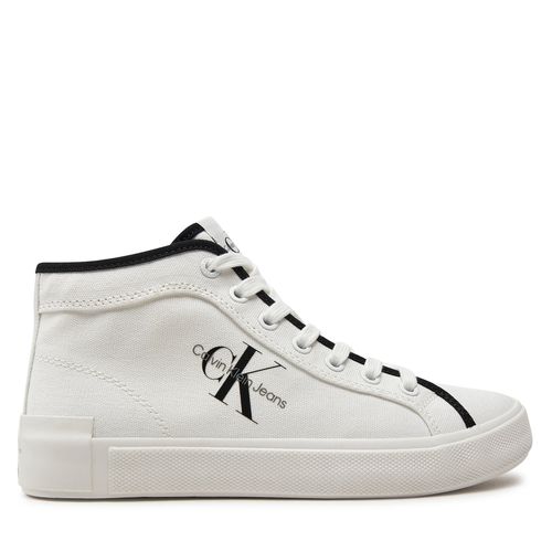 Sneakers Calvin Klein Jeans Skater Vulcanized High Cs Ml Mr YW0YW01454 Bright White/Black 01W - Chaussures.fr - Modalova