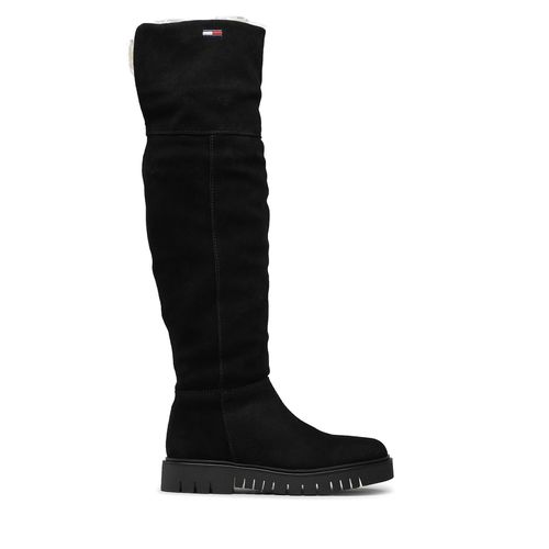 Cuissardes Tommy Jeans Warmlined Long Boot EN0EN01994 Noir - Chaussures.fr - Modalova