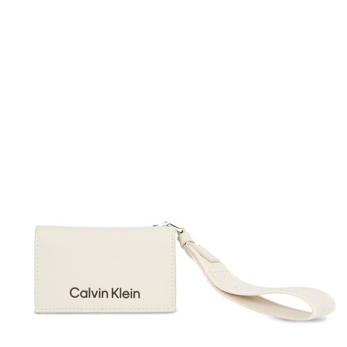 Portefeuille petit format Calvin Klein Gracie K60K611689 Beige - Chaussures.fr - Modalova