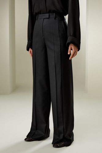 LILYSILK Pantalon En Laine Longueur Totale Soie Et Laine Facile À Assortir Modèle Classique 46 - LILYSILK - Modalova