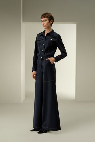 LILYSILK Veste En Laine Mérinos Et Soie Esthétique Inspirée Du Denim Sophistiqué Et Élégant S'Accorde Avec N'Importe Quelle Tenue Xl - LILYSILK - Modalova