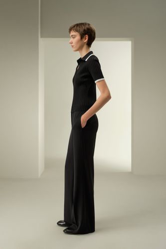 LILYSILK Top Soie Col Polo Soie De Haute Qualité Modèle De Base Facile À Assortir S - LILYSILK - Modalova