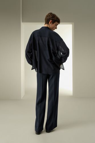LILYSILK Chemisier En Soie Patte De Boutonnage Dissimulée Soie De Haute Qualité Élégant Et Stylé S - LILYSILK - Modalova