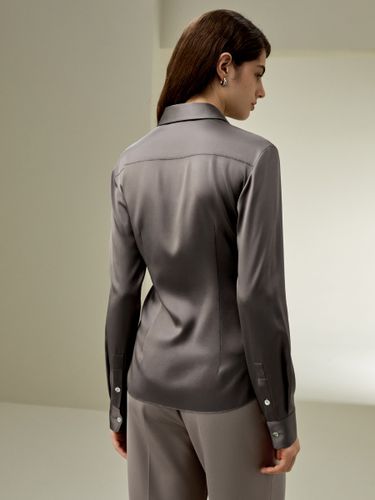 LILYSILK Chemisier En Soie À Manches Longues Col De Chemise Soie De Haute Qualité Charme Classique Simple Et Classique Petite S - LILYSILK - Modalova
