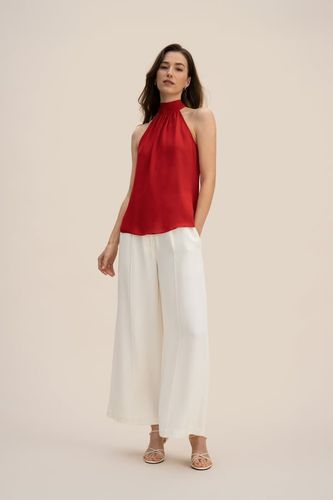 LILYSILK Top En Soie Col Licou, Coupe Décontractée 100% Soie Naturelle Doux Pour La Peau Et Respirant 44 - LILYSILK - Modalova