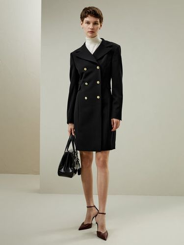 LILYSILK Manteau en Laine Mérinos Ajusté Double Boutonnage Élégant Classique Taille 38 - LILYSILK - Modalova
