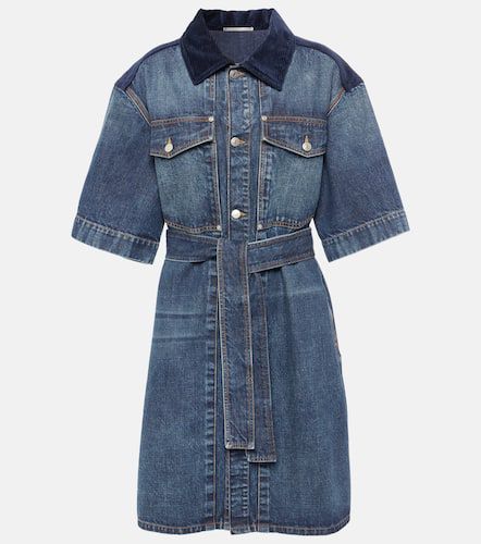 Robe en jean et velours côtelé - Stella McCartney - Modalova