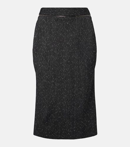 Jupe crayon en tweed de laine - McQueen - Modalova