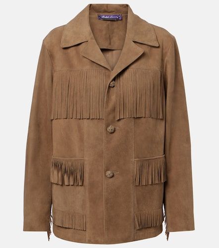 Veste Perce en daim à franges - Ralph Lauren Collection - Modalova