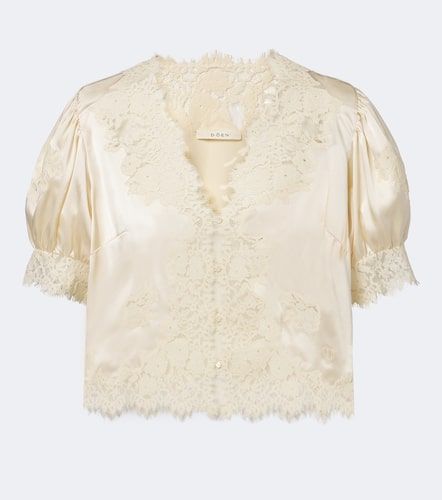 Dôen Top Idella en satin de soie à dentelle - Doen - Modalova