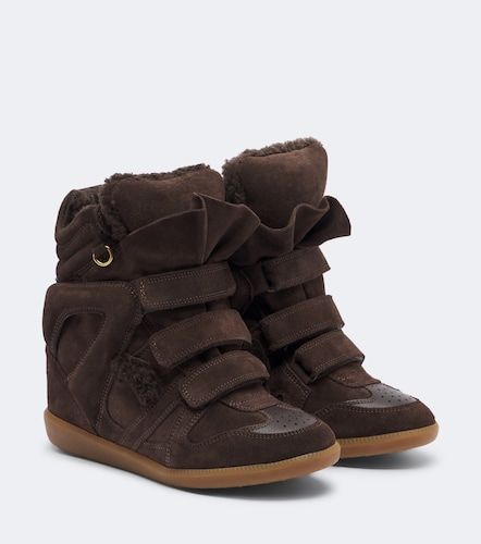 Baskets compensées Bekett en daim - Isabel Marant - Modalova