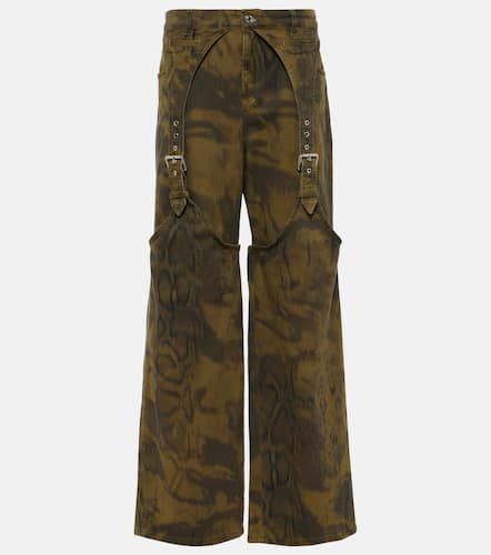 Pantalon ample en jean imprimé - Blumarine - Modalova