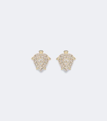 Yvonne Léon Boucles d’oreilles Tortue Coeur en or 9 ct et diamants - Yvonne Leon - Modalova