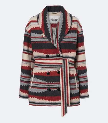 Manteau Evoda à rayures - Marant Etoile - Modalova
