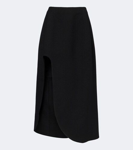 Jupe midi asymétrique en laine vierge - Jil Sander - Modalova