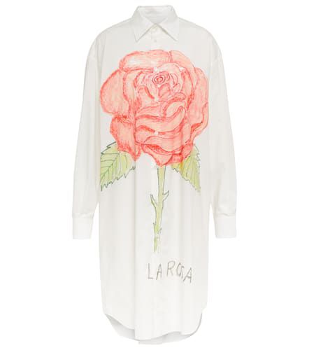 Robe chemise imprimée en coton - Marni - Modalova