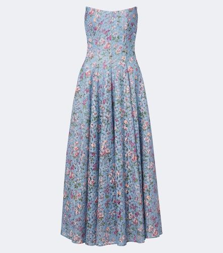 Robe de cocktail bustier à broderies - Markarian - Modalova
