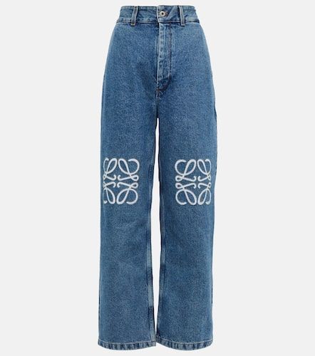 Jean ample Anagram à taille haute - Loewe - Modalova