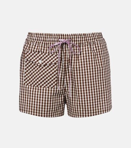 Short en coton à carreaux vichy - Valentino Garavani - Modalova