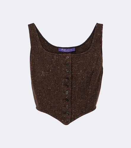 Top Sherry en laine et cachemire mélangés - Ralph Lauren Collection - Modalova