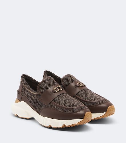 Tod's Slip-on en maille et cuir - Tod's - Modalova