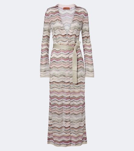 Cardigan en lamé à motif Zigzag - Missoni - Modalova