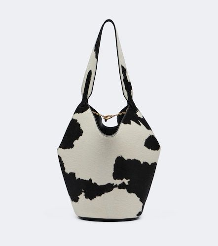 Cabas Lotus Mini en cuir façon poulain - Khaite - Modalova