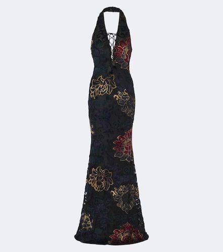 Robe longue en jacquard à fleurs - Etro - Modalova