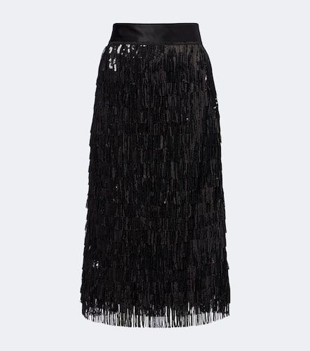 Jupe midi à sequins et franges - Dolce&Gabbana - Modalova