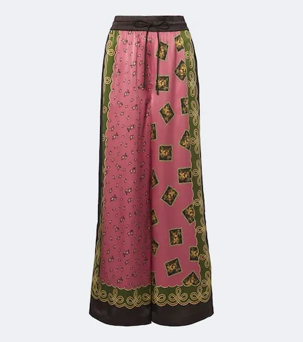 Alémais Pantalon palazzo Lacey en soie - Alemais - Modalova