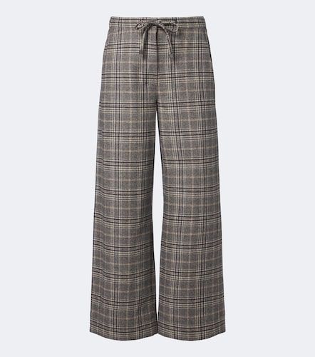 Pantalon ample en laine vierge à carrreaux - 'S Max Mara - Modalova