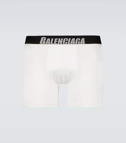 Boxer en coton mélangé à logo - Balenciaga - Modalova