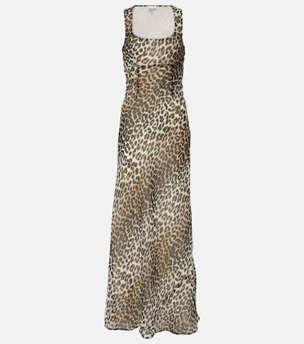 Ganni Robe longue à motif léopard - Ganni - Modalova