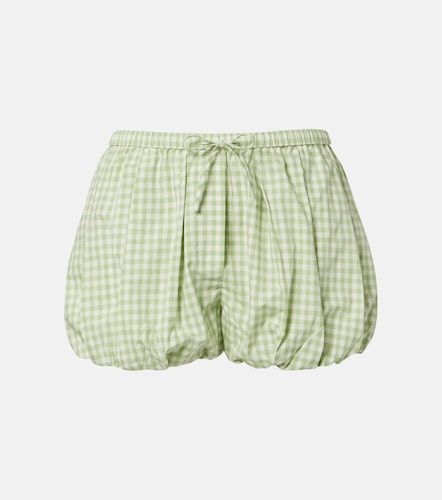 Short en coton mélangé à carreaux vichy - Simkhai - Modalova