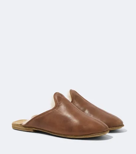 Sabah Mules en cuir et shearling - Sabah - Modalova