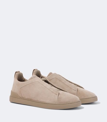 Slippers Triple Stitch en daim - Zegna - Modalova