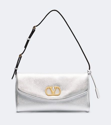 Sac DeVin Small en cuir métallisé - Valentino Garavani - Modalova