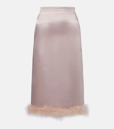 Jupe midi à plumes - Valentino Garavani - Modalova