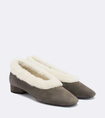 Ballerines Delia en daim et shearling - Aeyde - Modalova