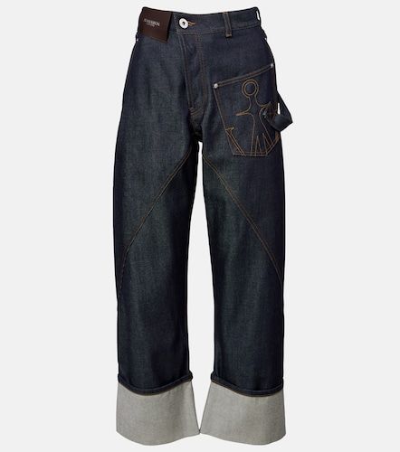 Jean straight Twisted à broderies - JW Anderson - Modalova