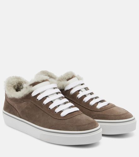 Baskets Monili en daim et shearling - Brunello Cucinelli - Modalova
