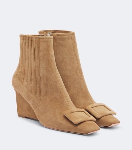 Bottines compensées Belle Vivier en daim - Roger Vivier - Modalova