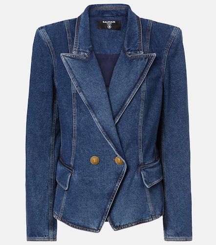 Balmain Blazer en denim - Balmain - Modalova